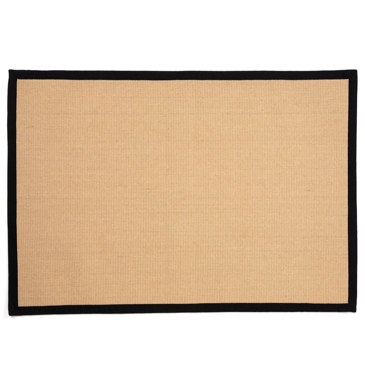 Swinton Sisal Jute Boucle Black Rug - Esselle Home