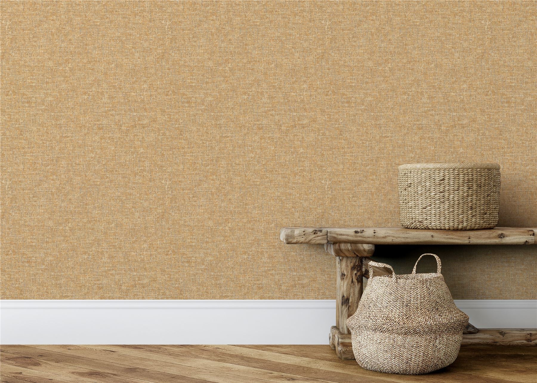 Artisan Weave Ochre Wallpaper - Esselle Home