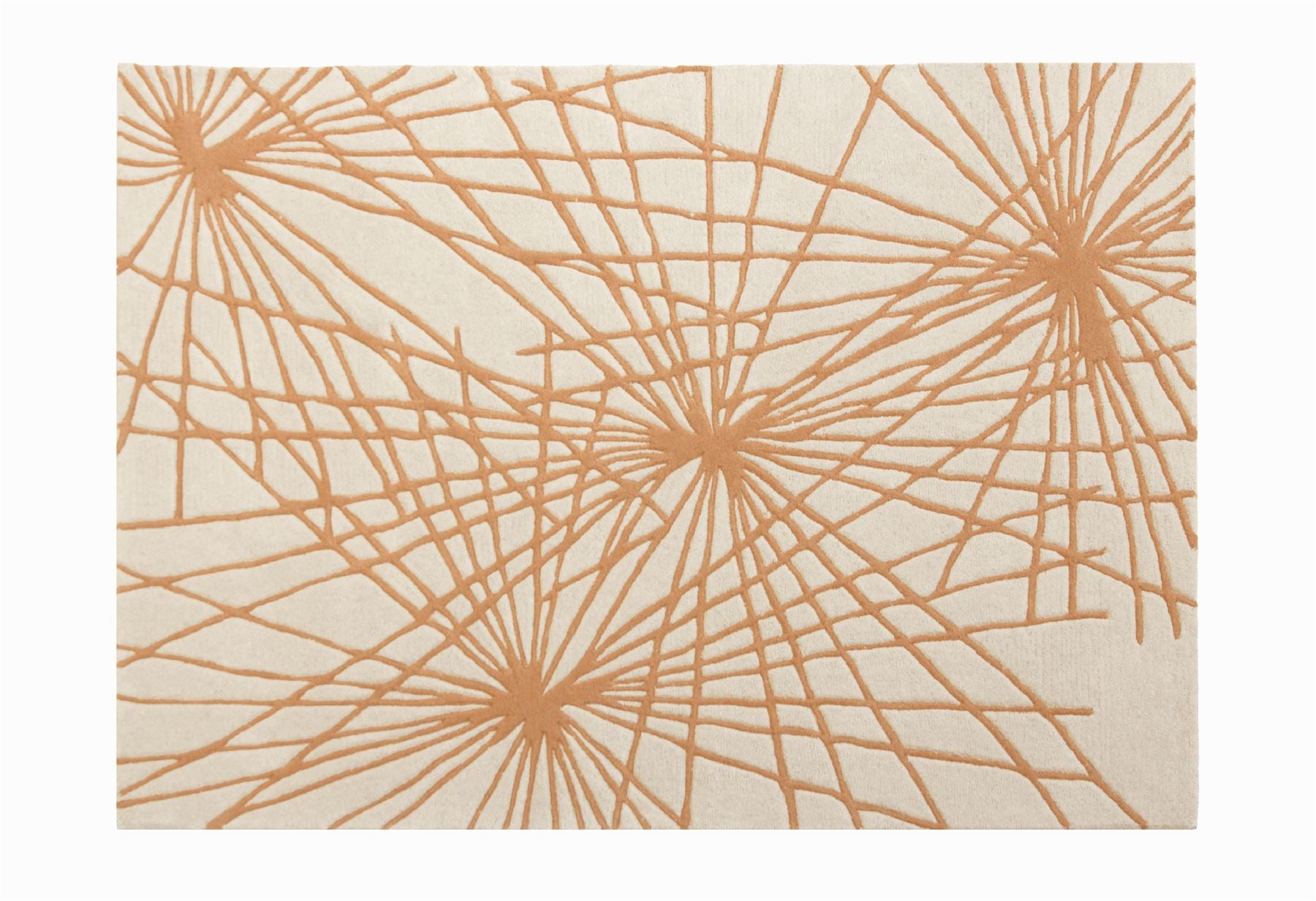 Aura Starburst Natural / Orange Rug