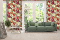 RHS Blooming Bouquet Sage Wallpaper