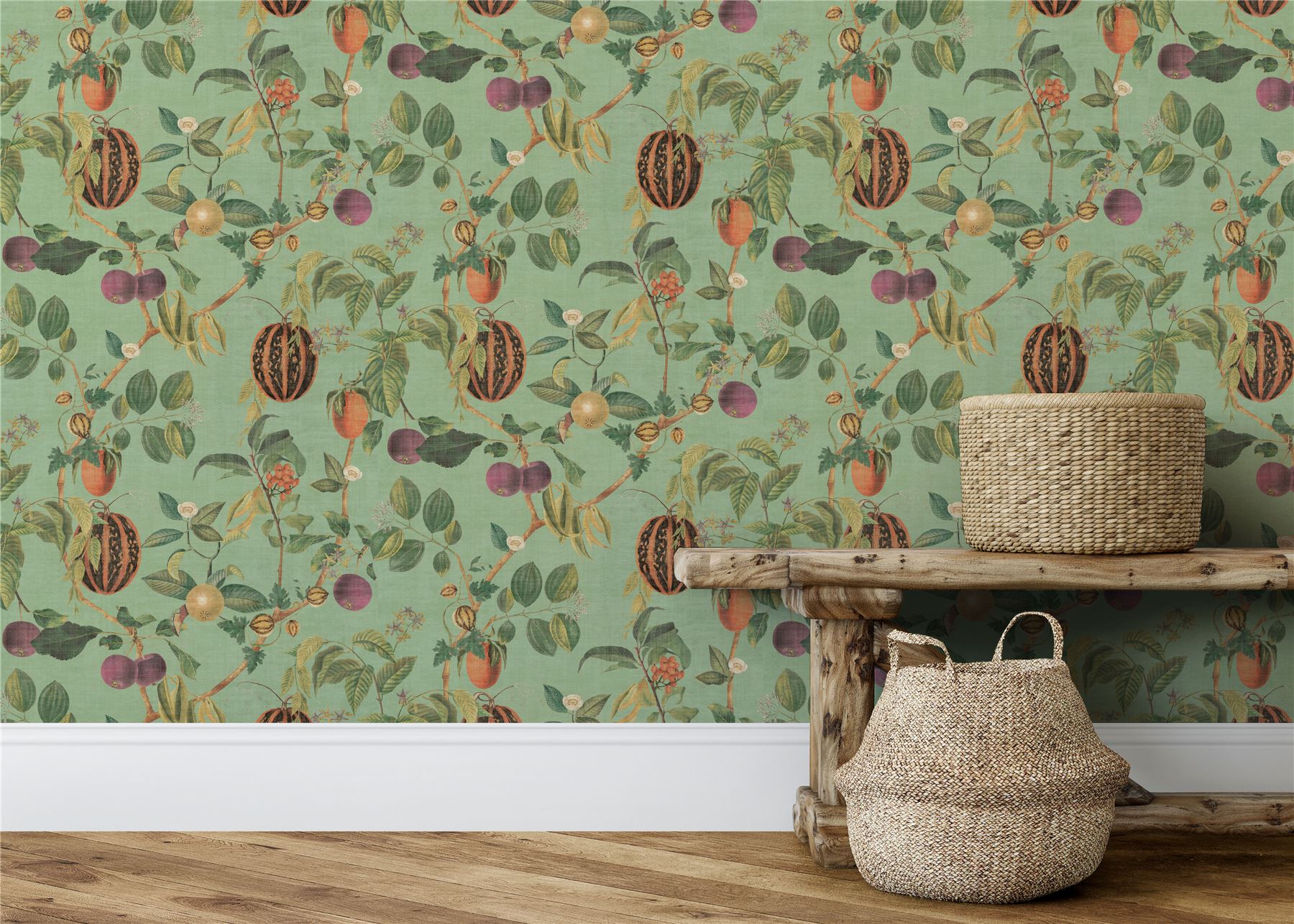 Tropic House Sage Wallpaper