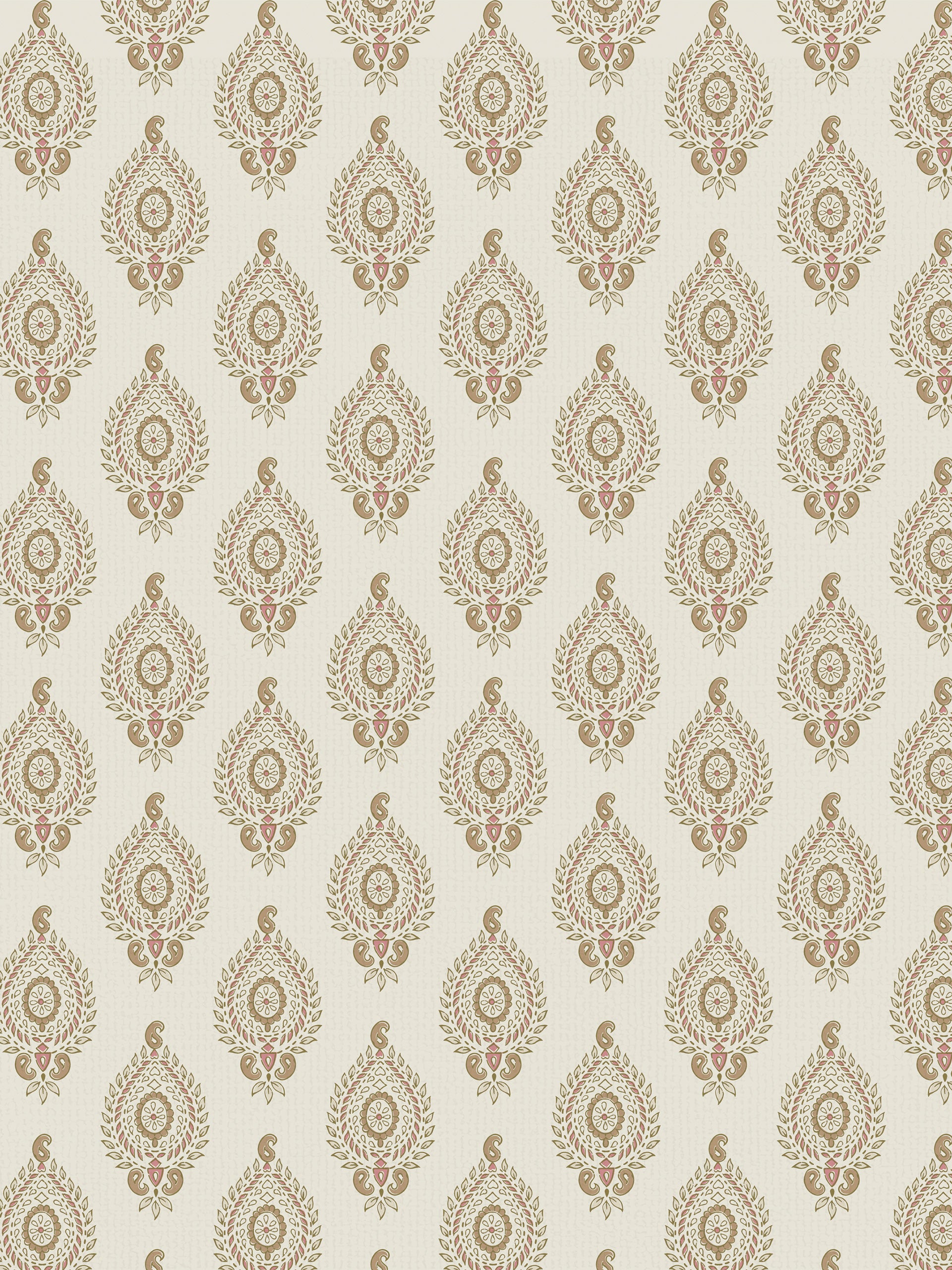 Naya Motif Neutral/Rose Fabric