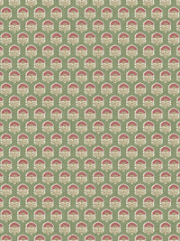 Wallington Floral Moss/Raspberry Fabric - Esselle Home