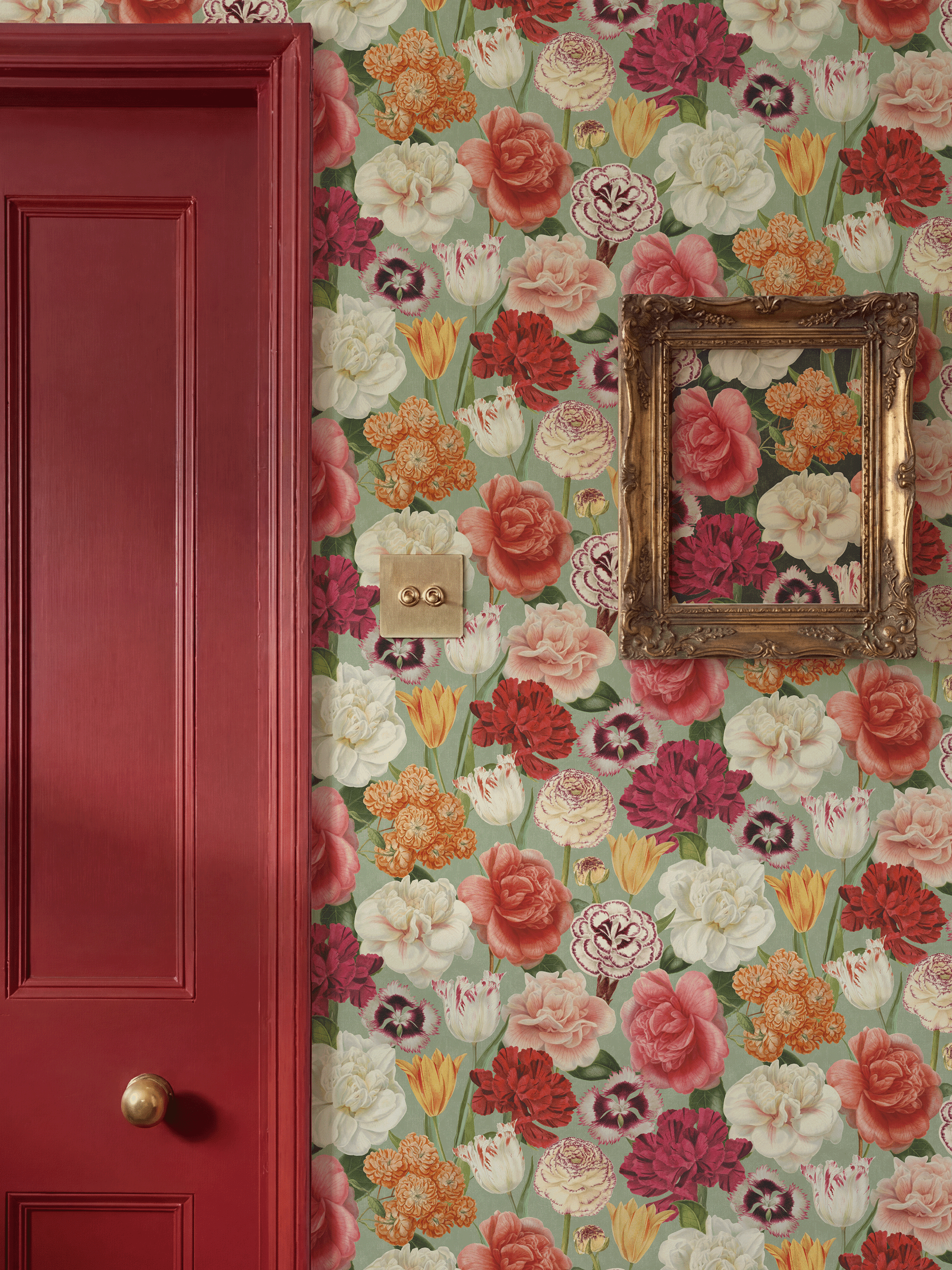 RHS Blooming Bouquet Sage Wallpaper - Esselle Home