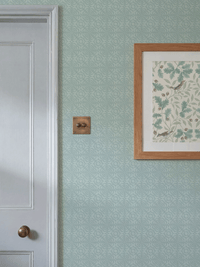 RHS Dandy Floral Soft Blue Wallpaper - Esselle Home