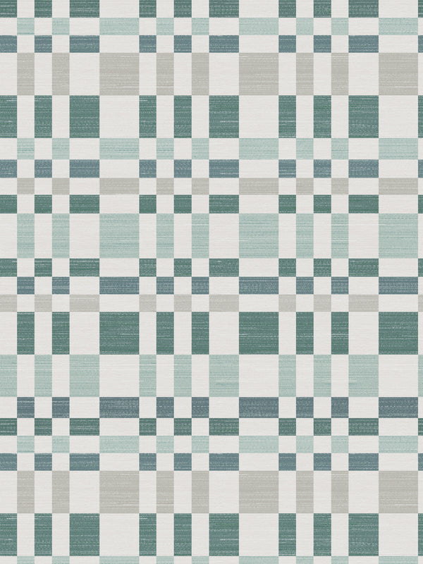 Bergan Green / Natural Wallpaper