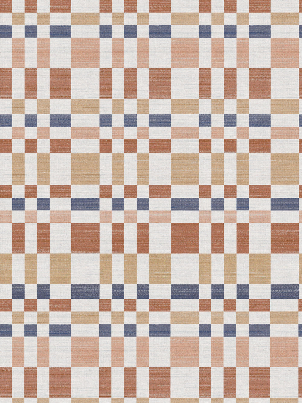 Bergan Terracotta / Denim Wallpaper