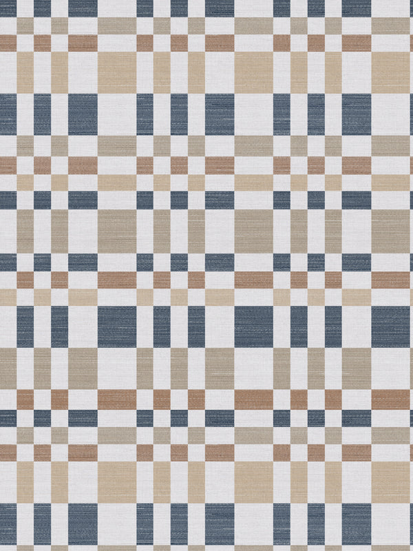 Bergan Navy / Natural Wallpaper