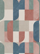Atton Salmon / Teal Wallpaper