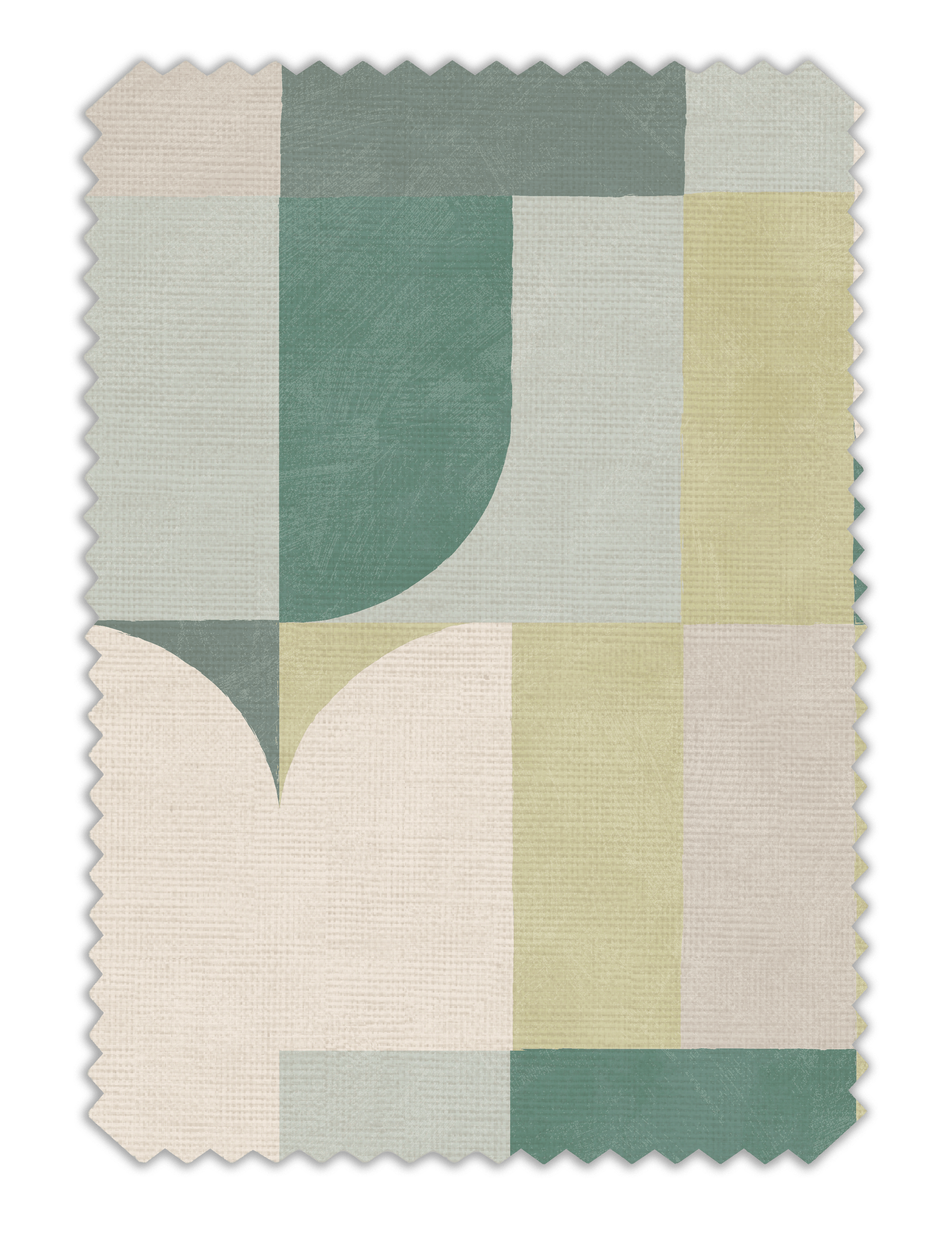 Atton Green / Natural Fabric