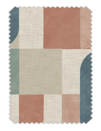 Atton Salmon / Teal Fabric