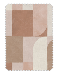 Atton Blush / Natural Fabric