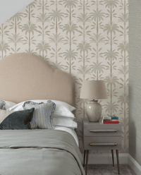 Solana Soft Green Palm | Tropical Leaf Wallpaper - Esselle Home