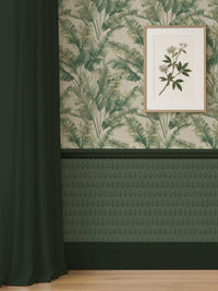 Wallpaper Canopy Green Palm | Botanical Leaf Wallpaper - Esselle Home