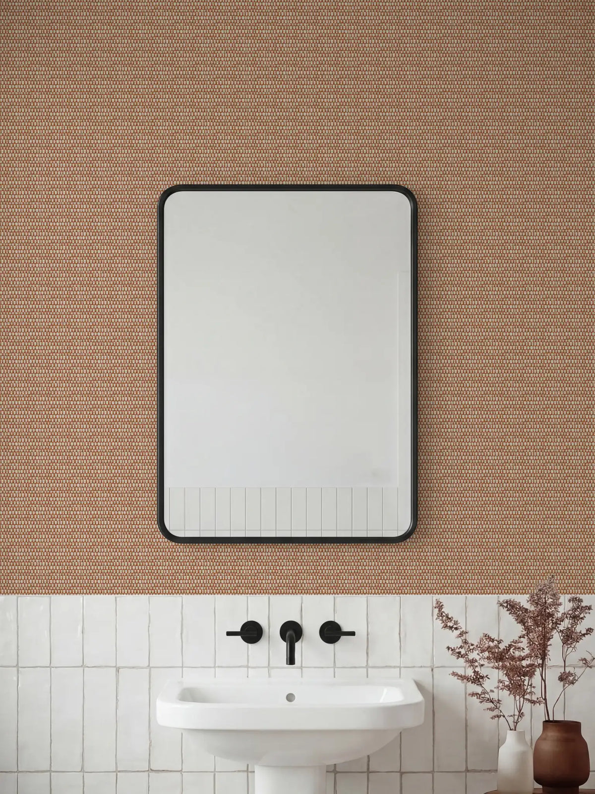 Duxton Terracotta Wallpaper - Esselle Home