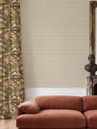 Novena Geo Natural | Geometric Art Deco Wallpaper - Esselle Home