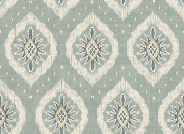 Odina Ikat Seafoam Wallpaper