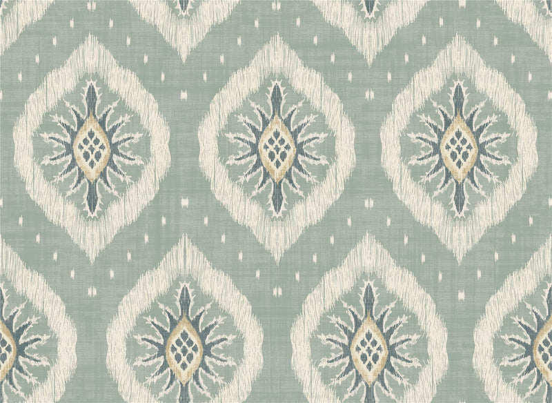 Odina Ikat Seafoam Wallpaper