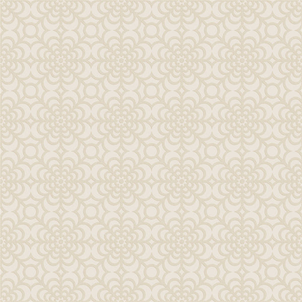 RHS Dandy Floral Ivory Wallpaper