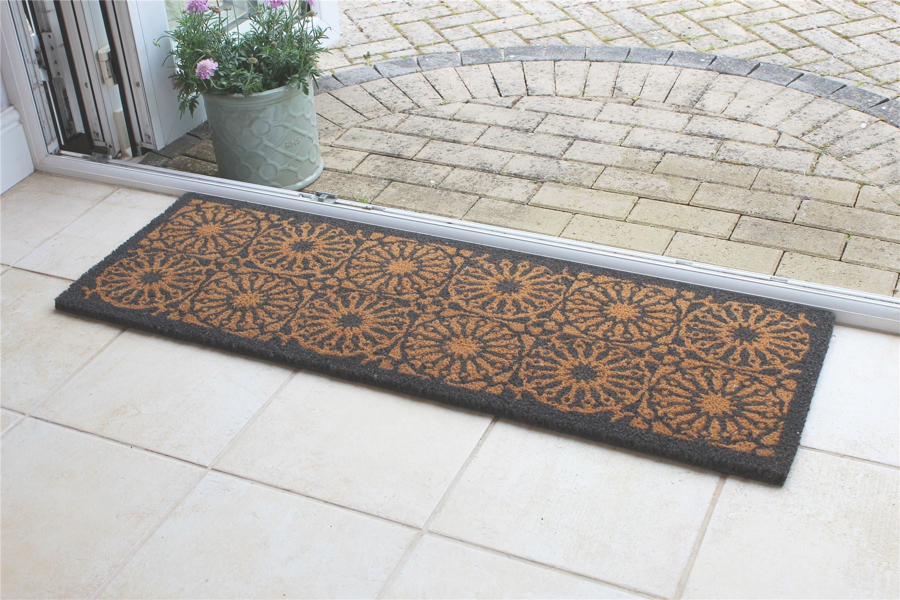 RHS Starburst Grey Runner Door Mat