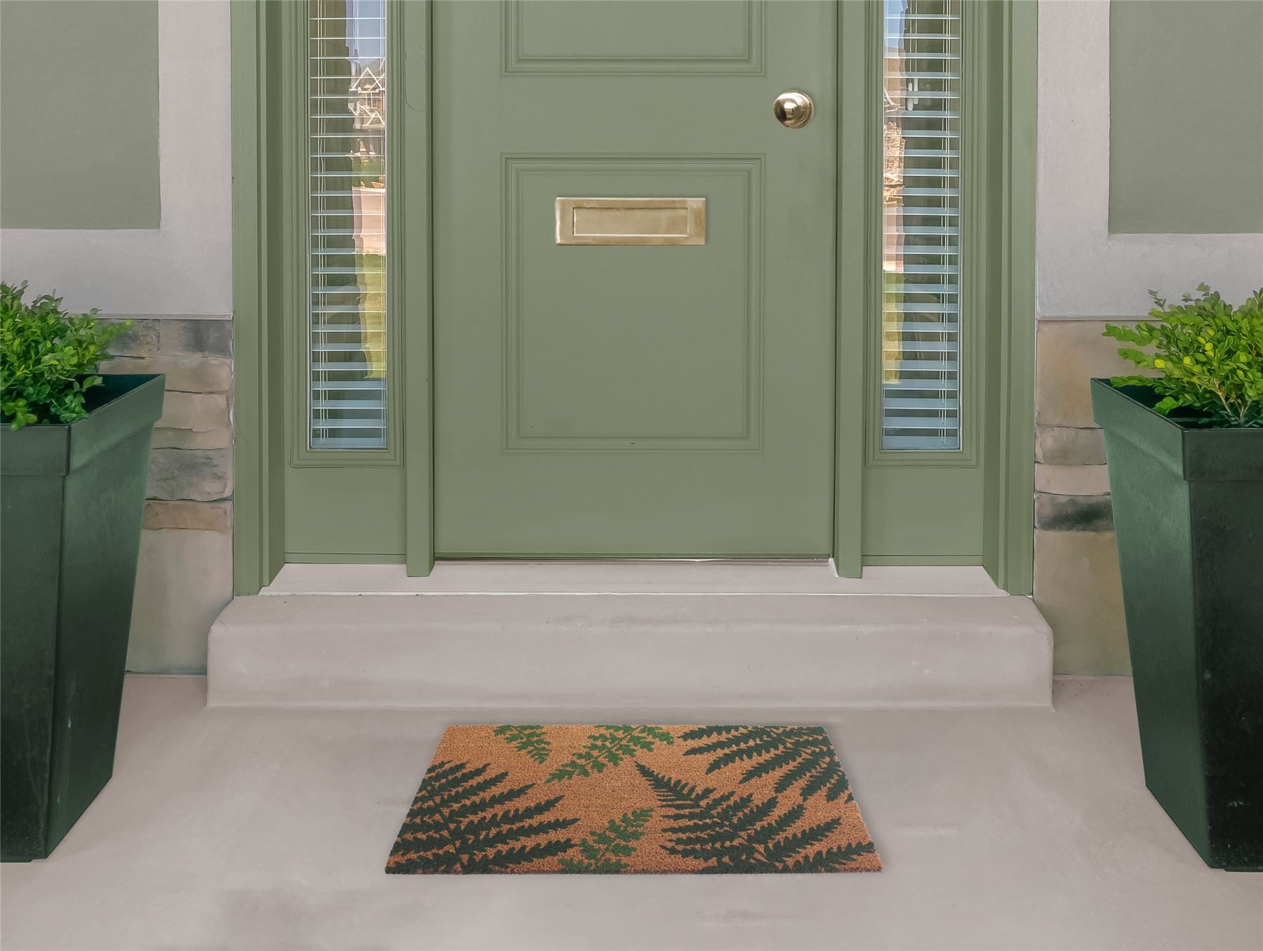 RHS Fern Green Doormat 45x75cm (Bale 431)