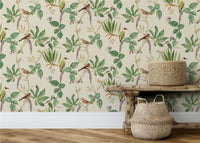 Hill Top Garden Cotton/Green Wallpaper