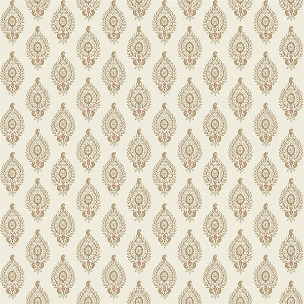 Naya Motif Neutral/Rose Fabric Cut Length