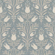 Heritage Tulip Chalky Blue Wallpaper