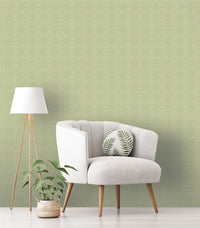 RHS Dandy Floral Sage Wallpaper