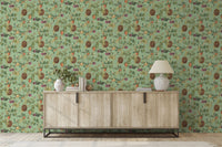 Tropic House Sage Wallpaper - Esselle Home
