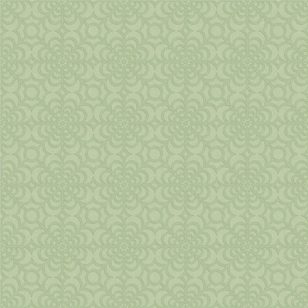 RHS Dandy Floral Sage Wallpaper