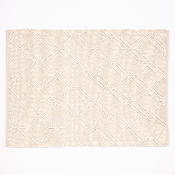 Blenheim Diamond 100% Pet 160x230cm Cream Rug