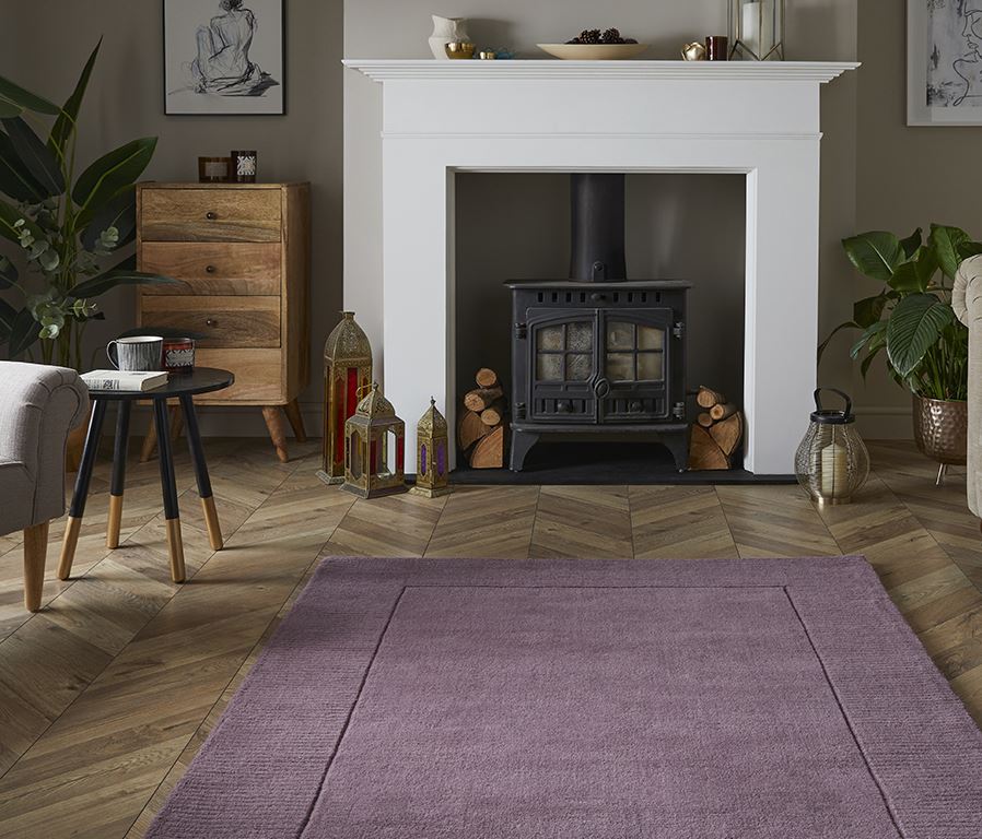 Esme Wool Mauve Rug 160x230cm (Bale 170)