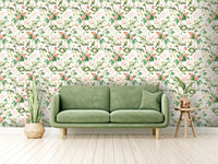 RHS Birdsong & Blooms Cream Wallpaper