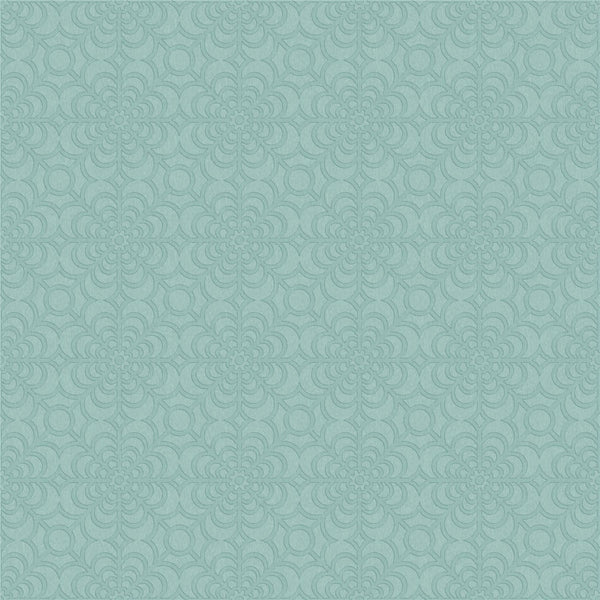 RHS Dandy Floral Soft Blue Wallpaper