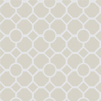 RHS Lattice Fretwork Natural Wallpaper - Esselle Home