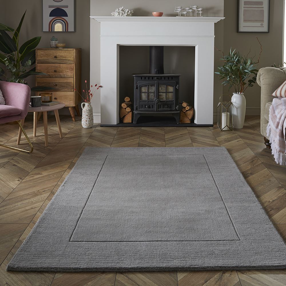 Esme Wool 120x170cm Silver Rug
