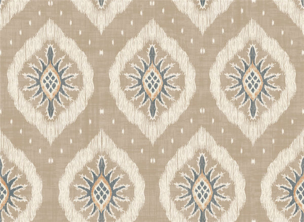 Odina Ikat Natural Wallpaper