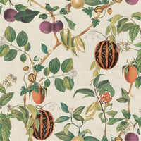 Tropic House Parchment/Green Wallpaper - Esselle Home
