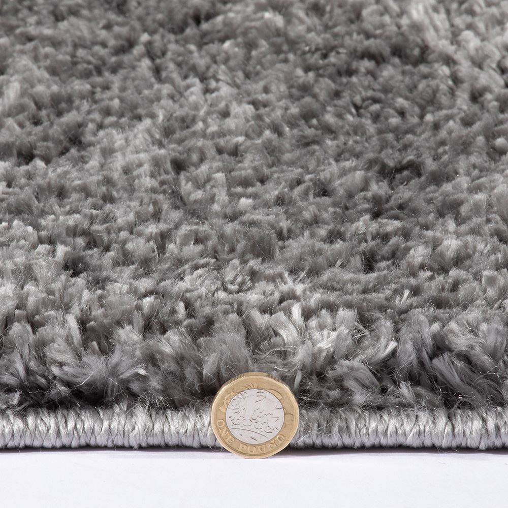 Larissa Shaggy 80x120cm Charcoal Rug