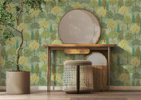 Persian Oasis Sage Green Wallpaper - Esselle Home