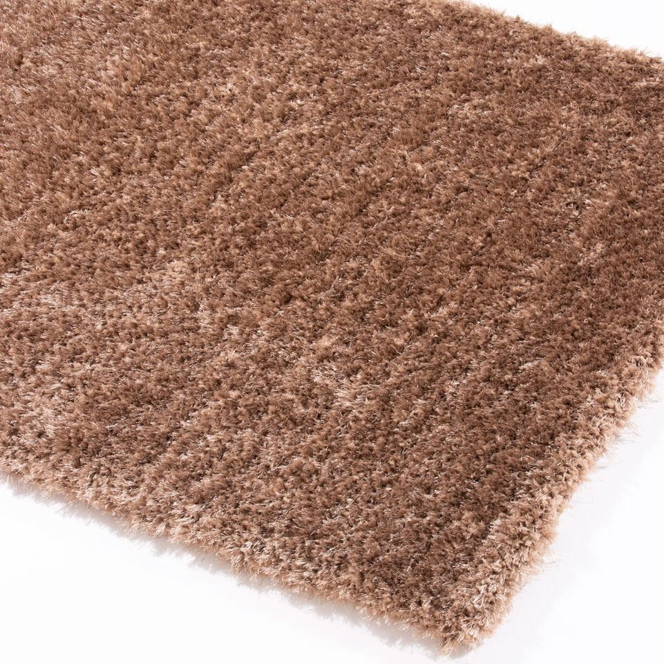Sophia Shaggy Polyester 120x170cm Taupe Rug