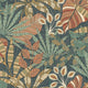 Kirra Leaf Navy/Spice Wallpaper - Esselle Home