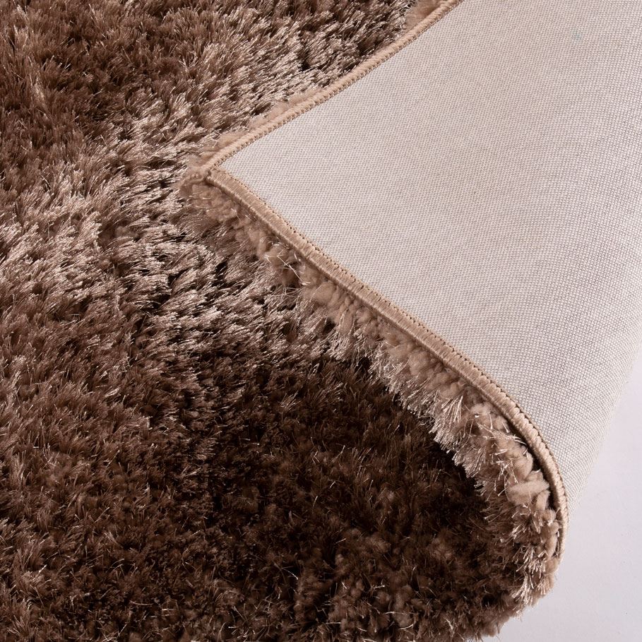 Sophia Shaggy Polyester 120x170cm Taupe Rug
