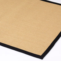 Swinton Sisal Jute Boucle Black Rug - Esselle Home