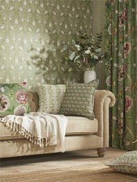 Heritage Tulip Spring Green Wallpaper - Esselle Home