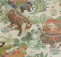 Emperor's Garden Stone Multicoloured Wallpaper