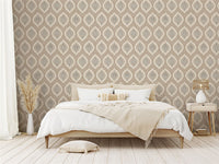 Odina Ikat Natural Wallpaper