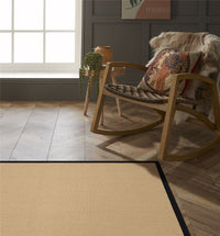Swinton Sisal Jute Boucle Black Rug - Esselle Home