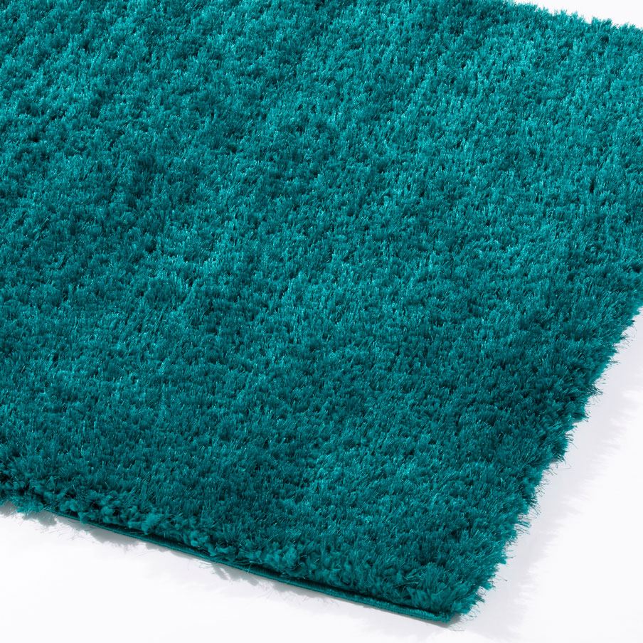 Sophia Shaggy Polyester 120x170cm Teal  Rug